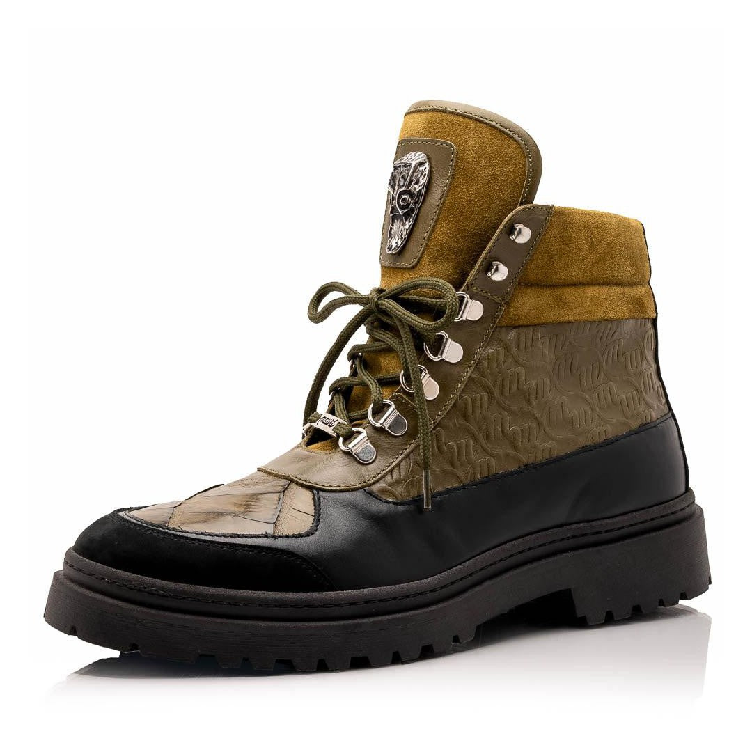 Mauri Renegade 3271 Men's Shoes Exotic Crocodile / Nubuck / Nappa / Suede Leather Boots (MA5629)