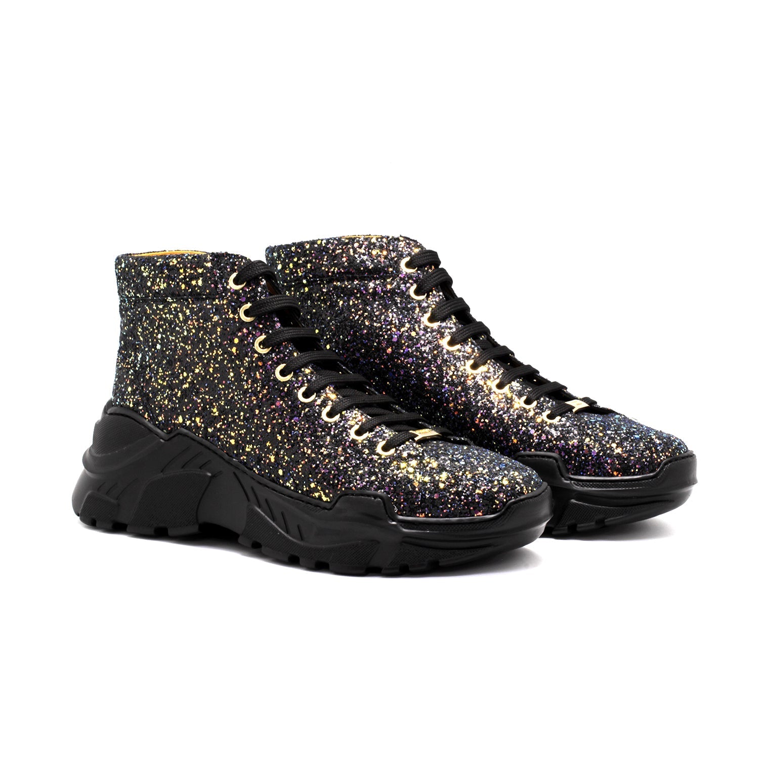 Mister Arro Men's Shoes Glitter Leather Ankle Boots (MIS1153)