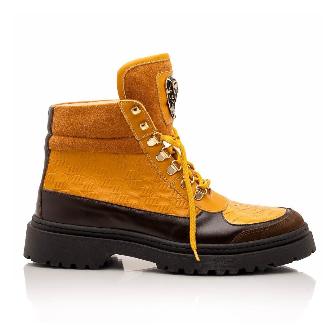 Mauri Renegade 3271 Men's Shoes Exotic Crocodile / Nubuck / Nappa / Suede Leather Boots (MA5629)