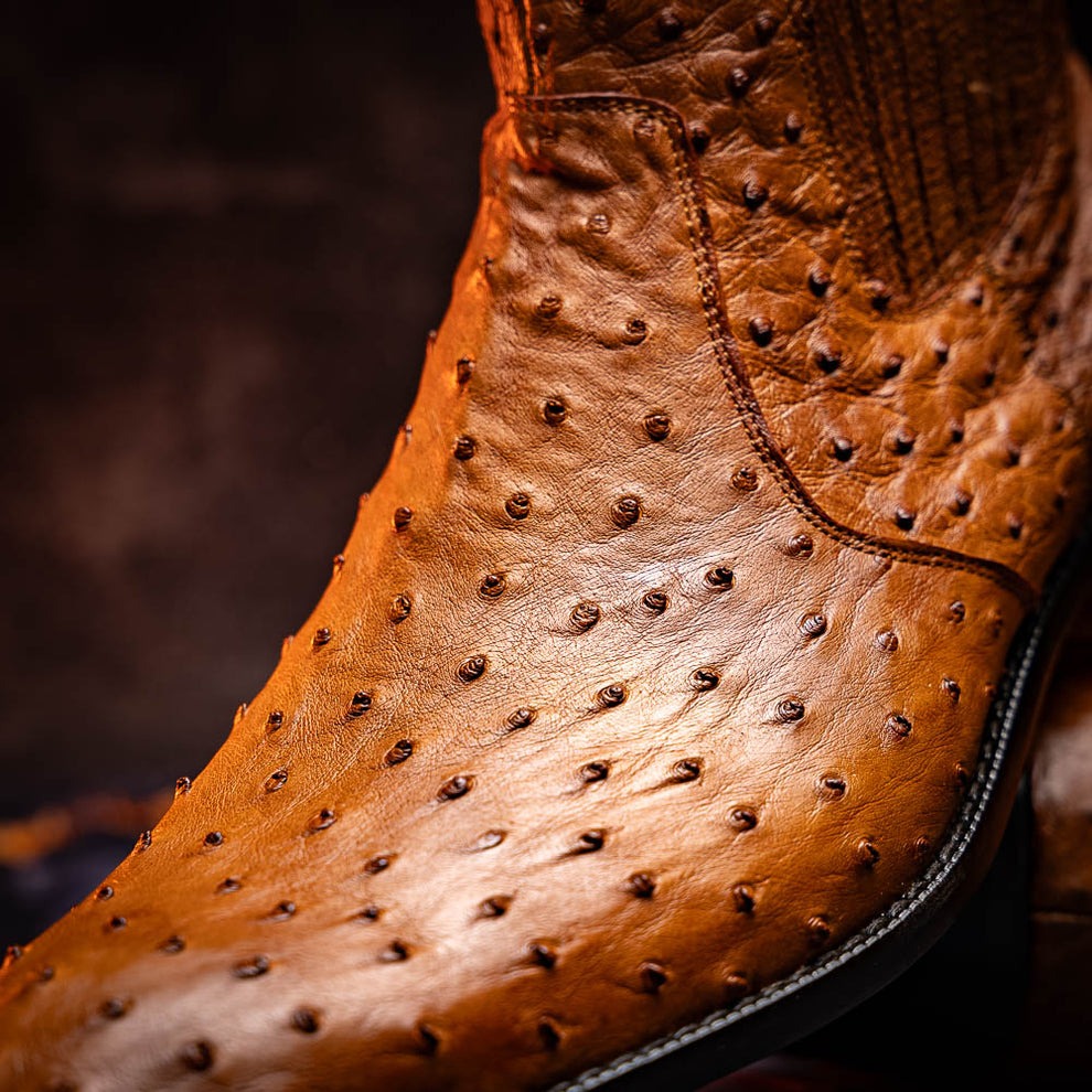 Marco Di Milano Giorgio Men's Shoes Genuine Ostrich Quill Dress Boots (MDM1151)