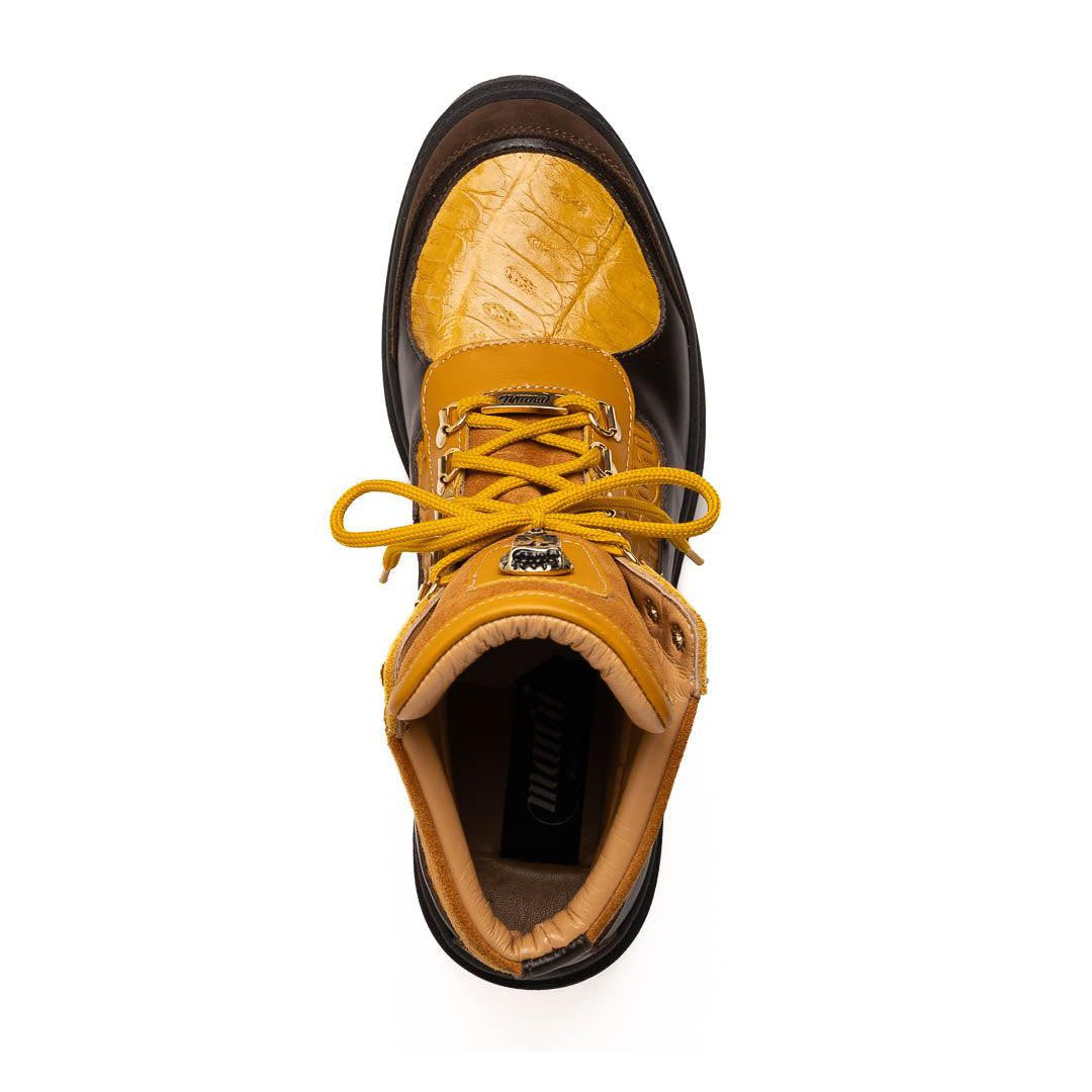Mauri Renegade 3271 Men's Shoes Exotic Crocodile / Nubuck / Nappa / Suede Leather Boots (MA5629)
