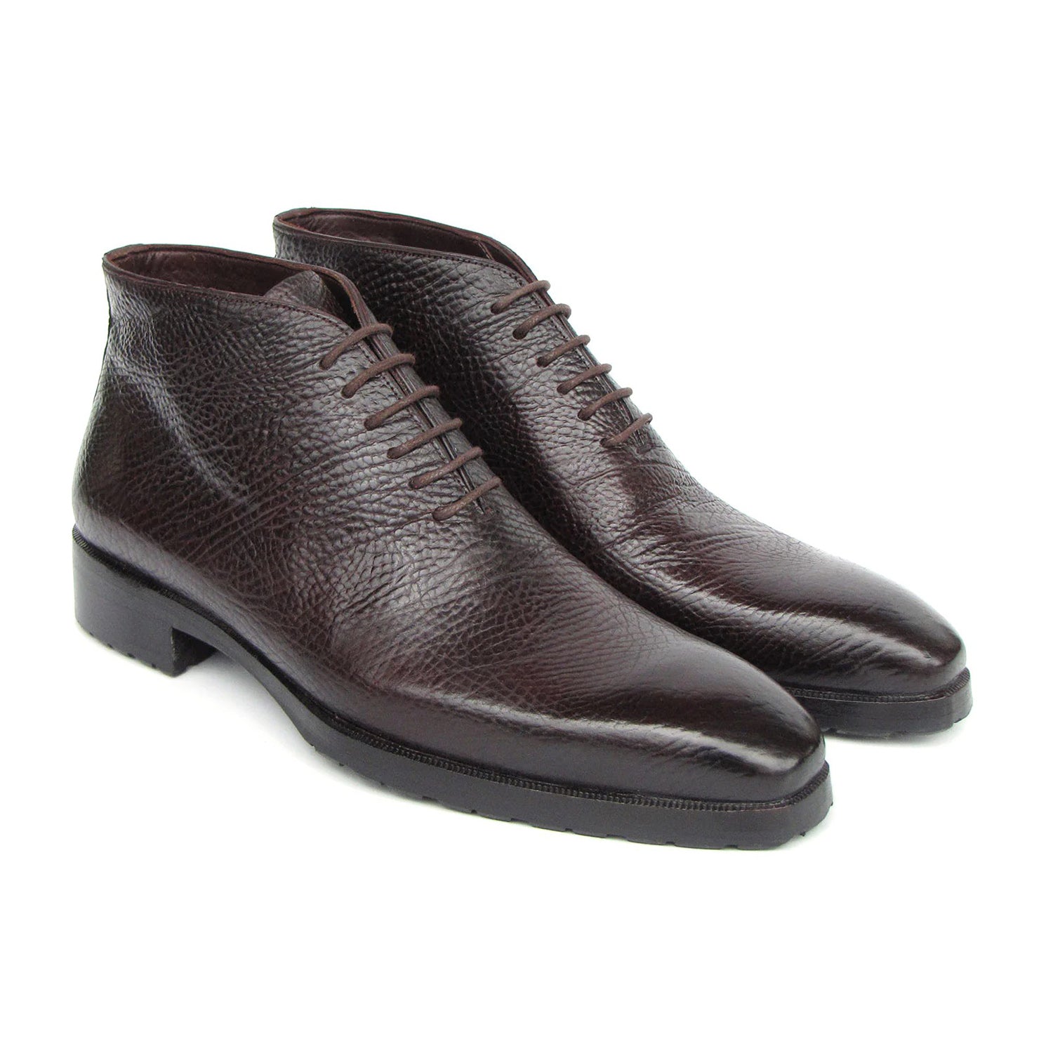 Paul Parkman 793BRW82 Men's Shoes Brown Floater Leather Ankle Boots (PM6417)