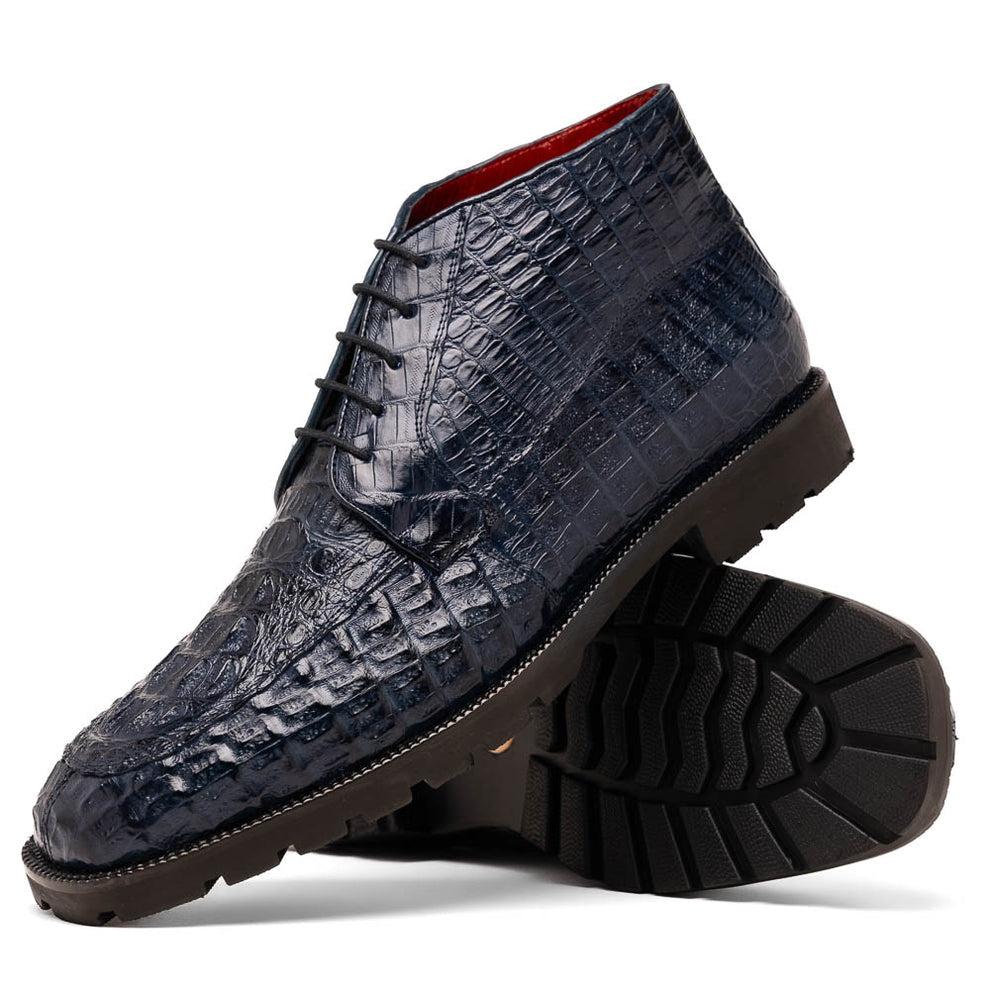 Marco Di Milano Martinelli Men's Shoes Exotic Crocodile Chukka Boots (MDM1189)