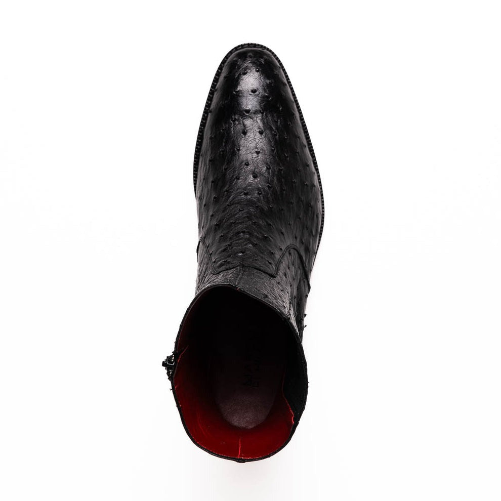 Marco Di Milano Giorgio Men's Shoes Genuine Ostrich Quill Dress Boots (MDM1151)