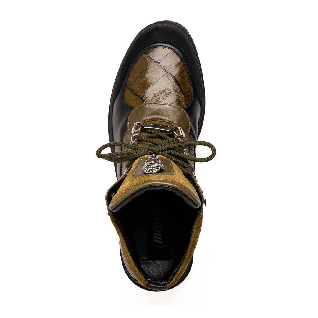 Mauri Renegade 3271 Men's Shoes Exotic Crocodile / Nubuck / Nappa / Suede Leather Boots (MA5629)