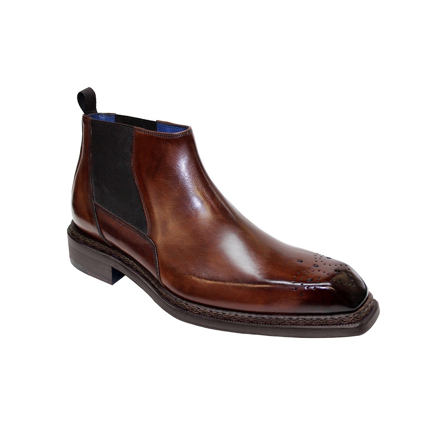 Emilio Franco Ignazio Men's Shoes Brown Calf-Skin Leather Boots (EF1052)