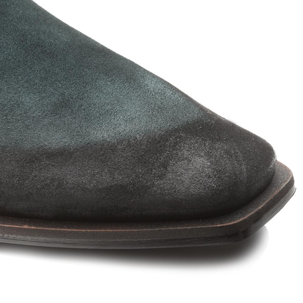 Mezlan S20030 Men's Shoes Green Suede Leather Asymmetric Ankle Boots (MZS3385)