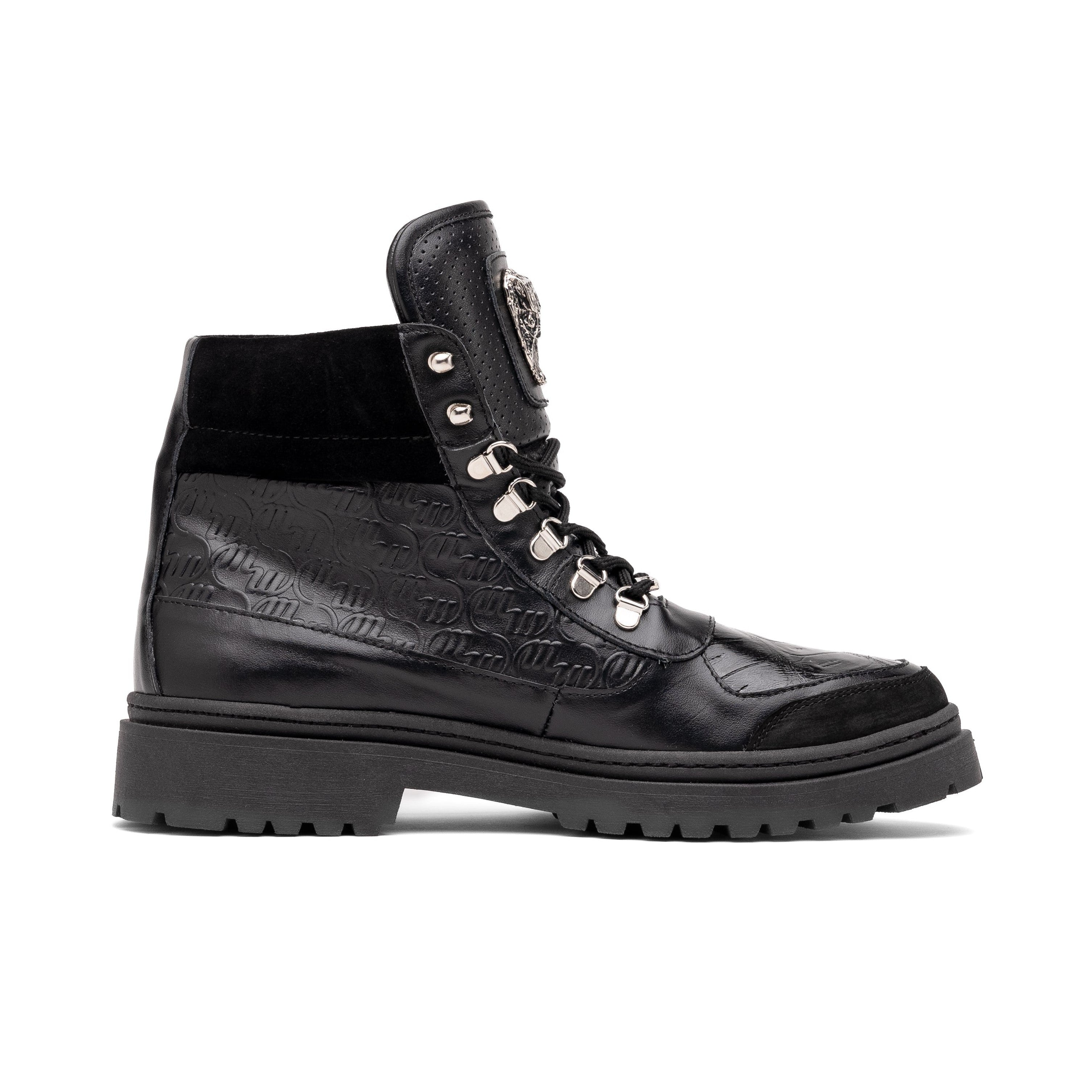 Mauri Renegade 3271 Men's Shoes Exotic Crocodile / Nubuck / Nappa Leather Boots (MA5586)