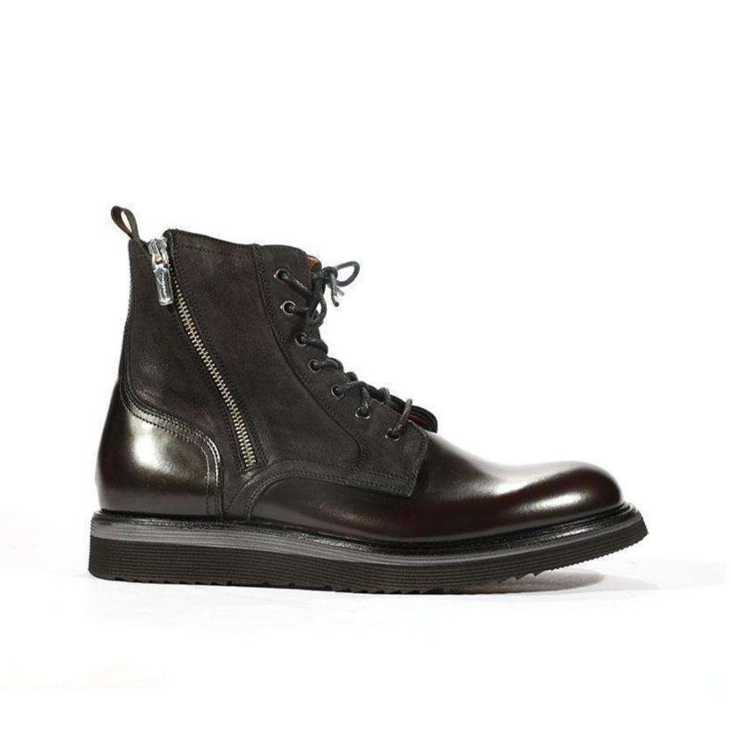 Corvari Men's Dover Bordo Burgundy High-Top Boots (COR1013)