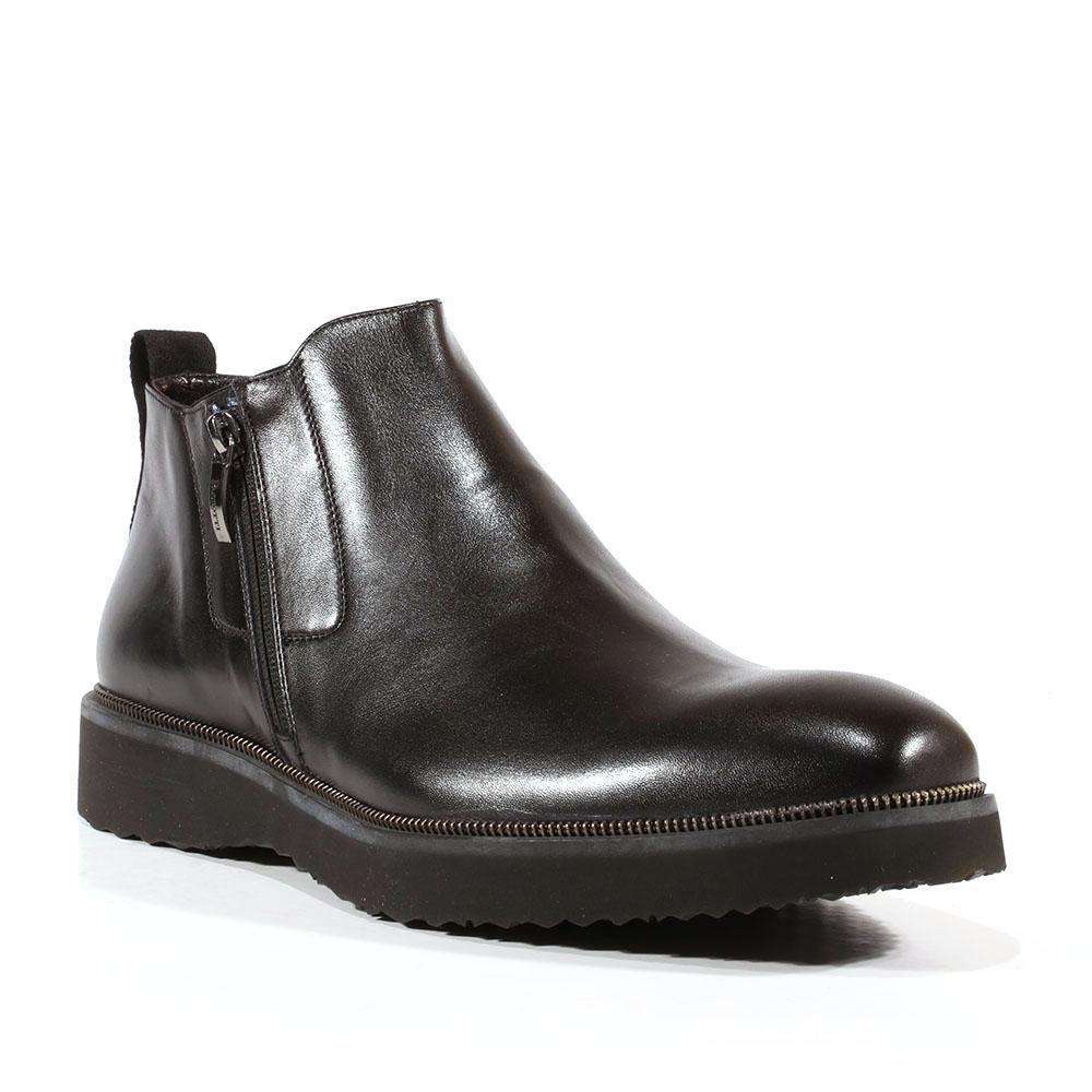 Cesare Paciotti Luxury Italian Men's Designer Shoes Vit Mat Black Leather Boots (CPM3056)