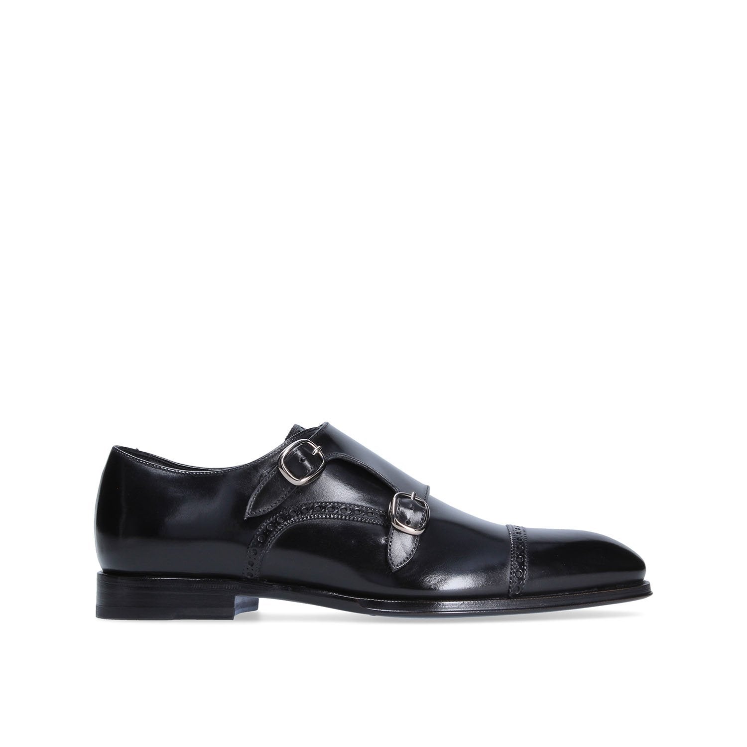 Franceschetti Colmar Men's Shoes Calf-Skin Leather Double Monk-Straps Loafers (FCCT1030)