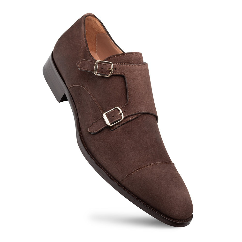 Mezlan Actore II Men's Shoes Suede Leather Double Monk-Straps Loafers (MZ3756)