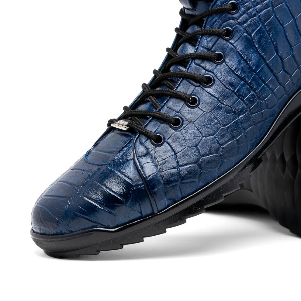 Marco Di Milano Hermond Men's Shoes Exotic Alligator High-Top Sneakers (MDM1194)