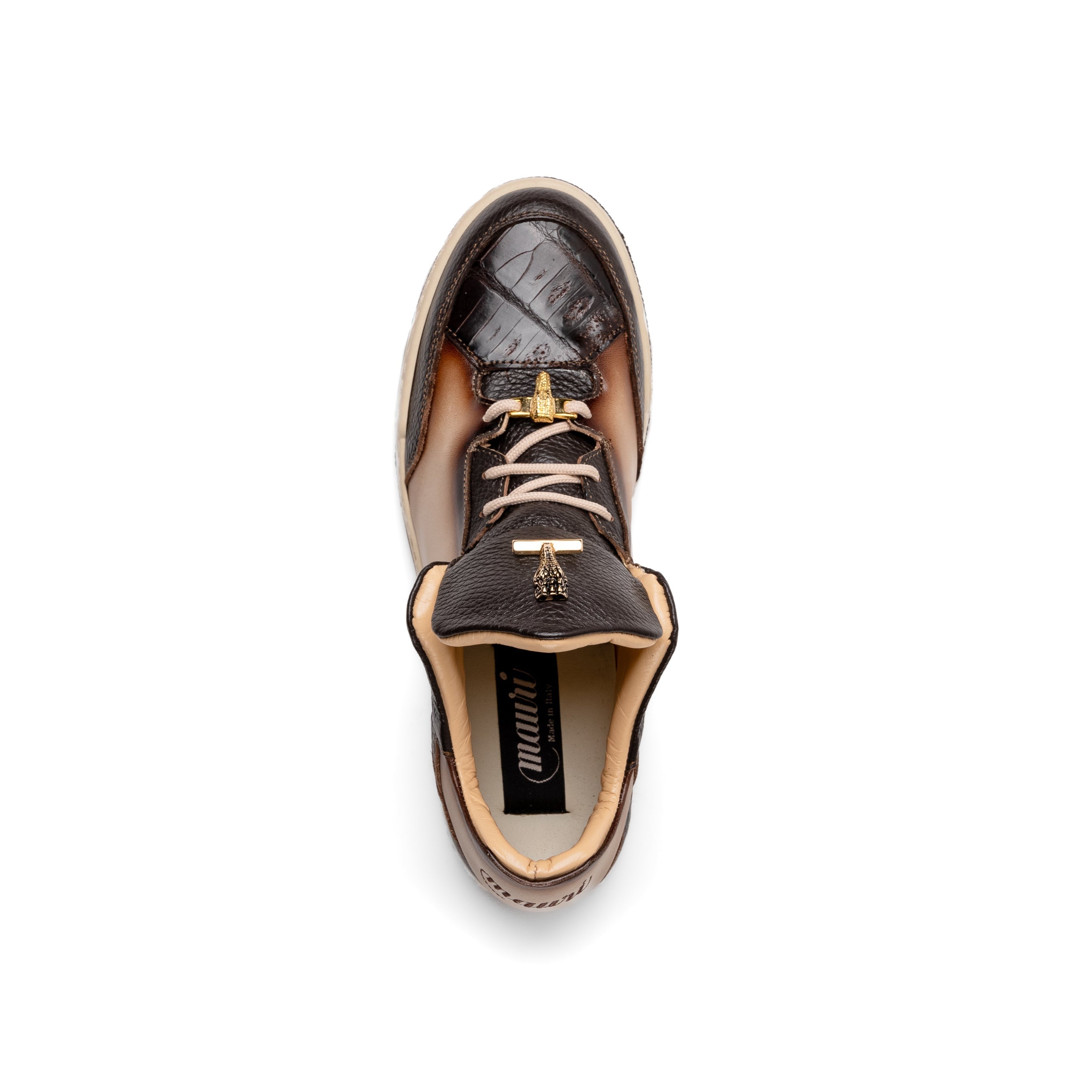 Mauri Ghost 8423 Men's Shoes Exotic Crocodile / Nappa / Calf-Skin Sneakers (MA5572)