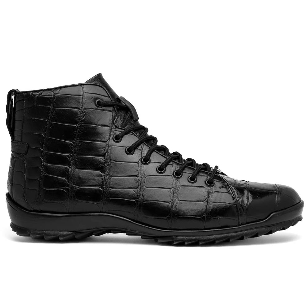 Marco Di Milano Hermond Men's Shoes Exotic Alligator High-Top Sneakers (MDM1194)