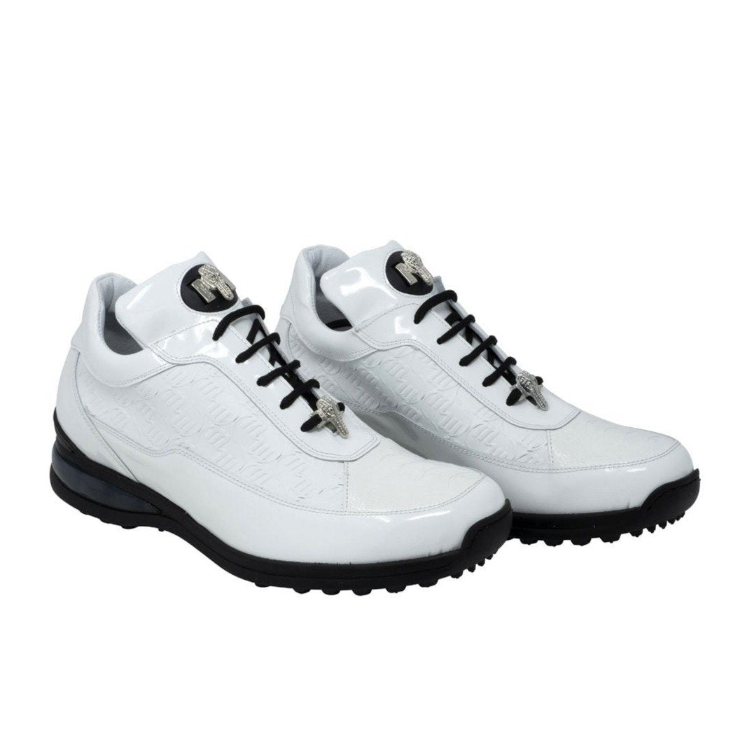 Mauri Bubble Men's Designer Shoes White Multi-Material Casual Sneakers 8900/2 (MA5124)