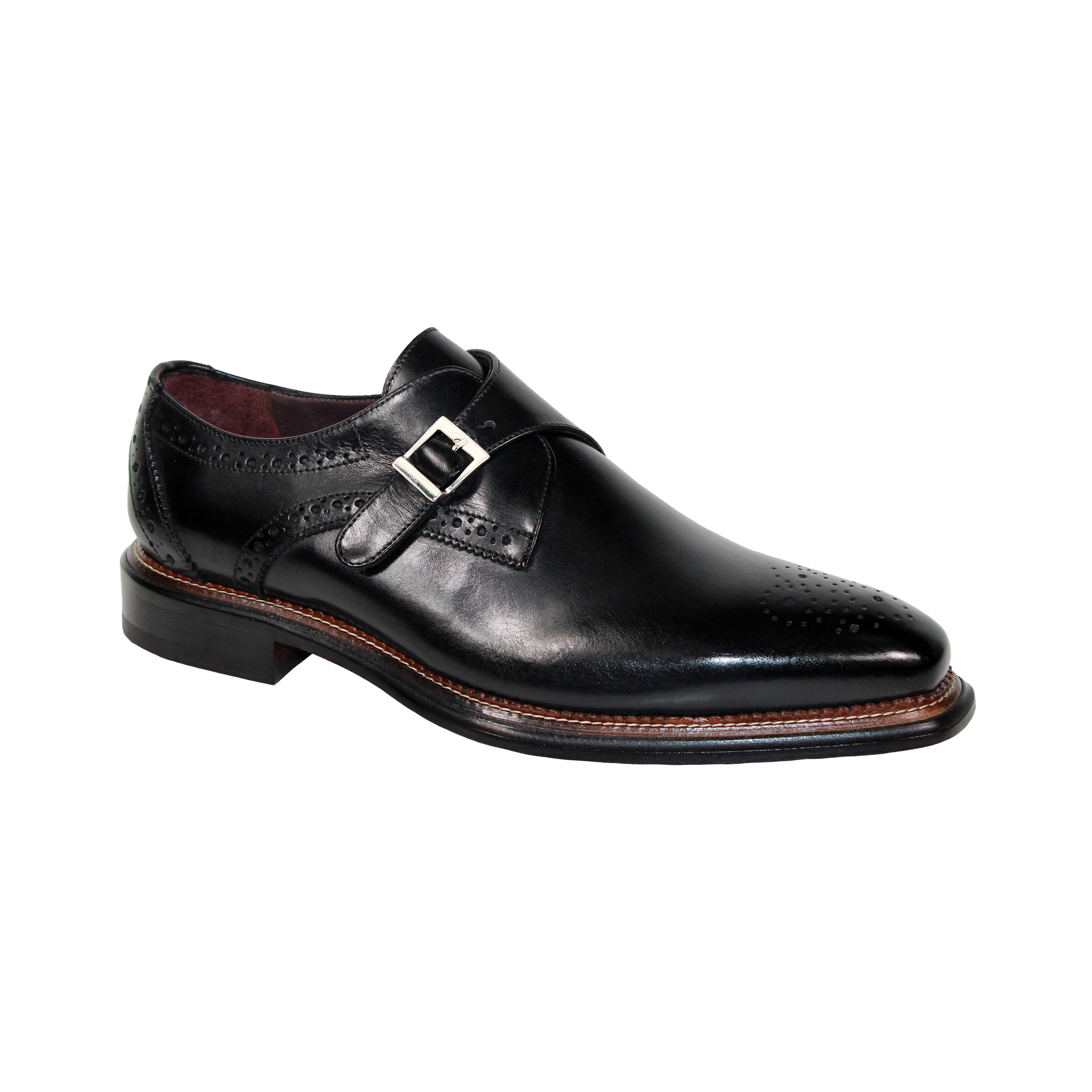 Emilio Franco Vincenzo Men's Shoes Calf-Skin Leather Monkstraps (EF1183)