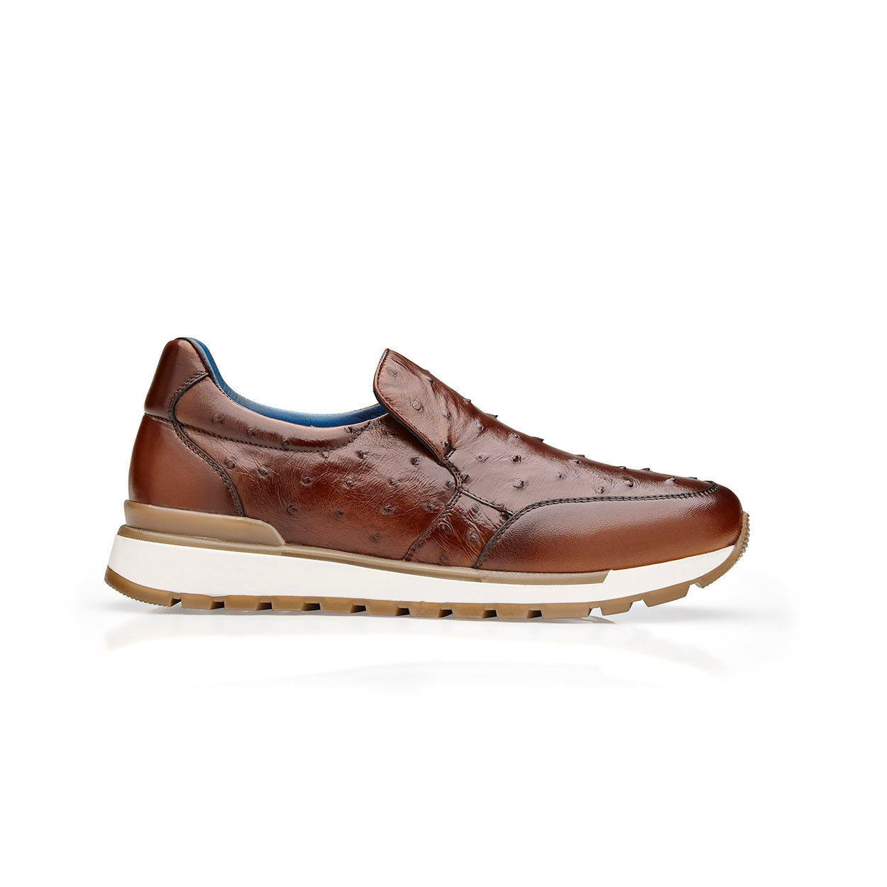 Belvedere Cramer G02 Men's Shoes Ostrich / Calf-Skin Leather Slip-On Sneakers (BV3170)