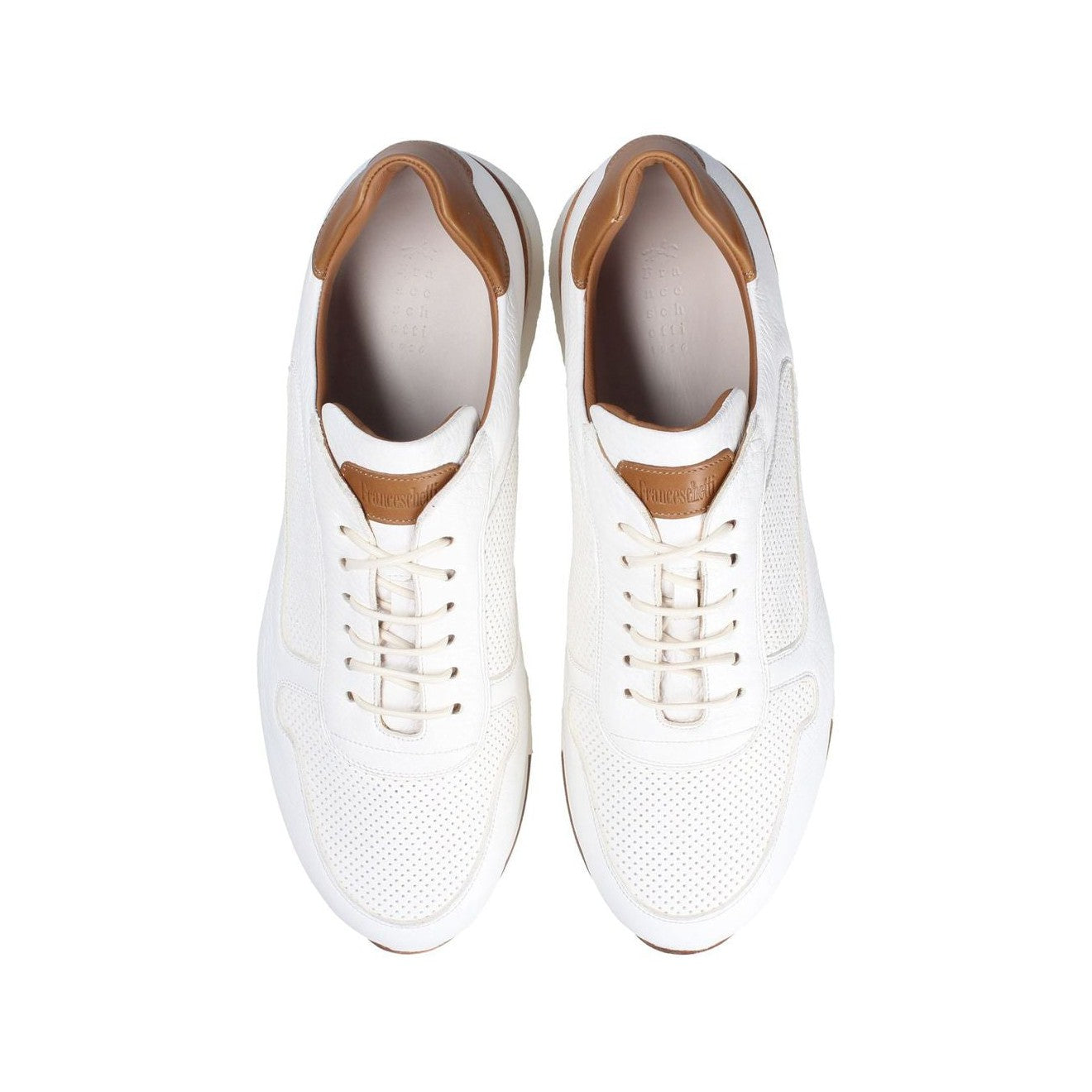 Franceschetti Nara Men's Shoes Deer-Skin Leather Casual Sneakers (FCCT1042)