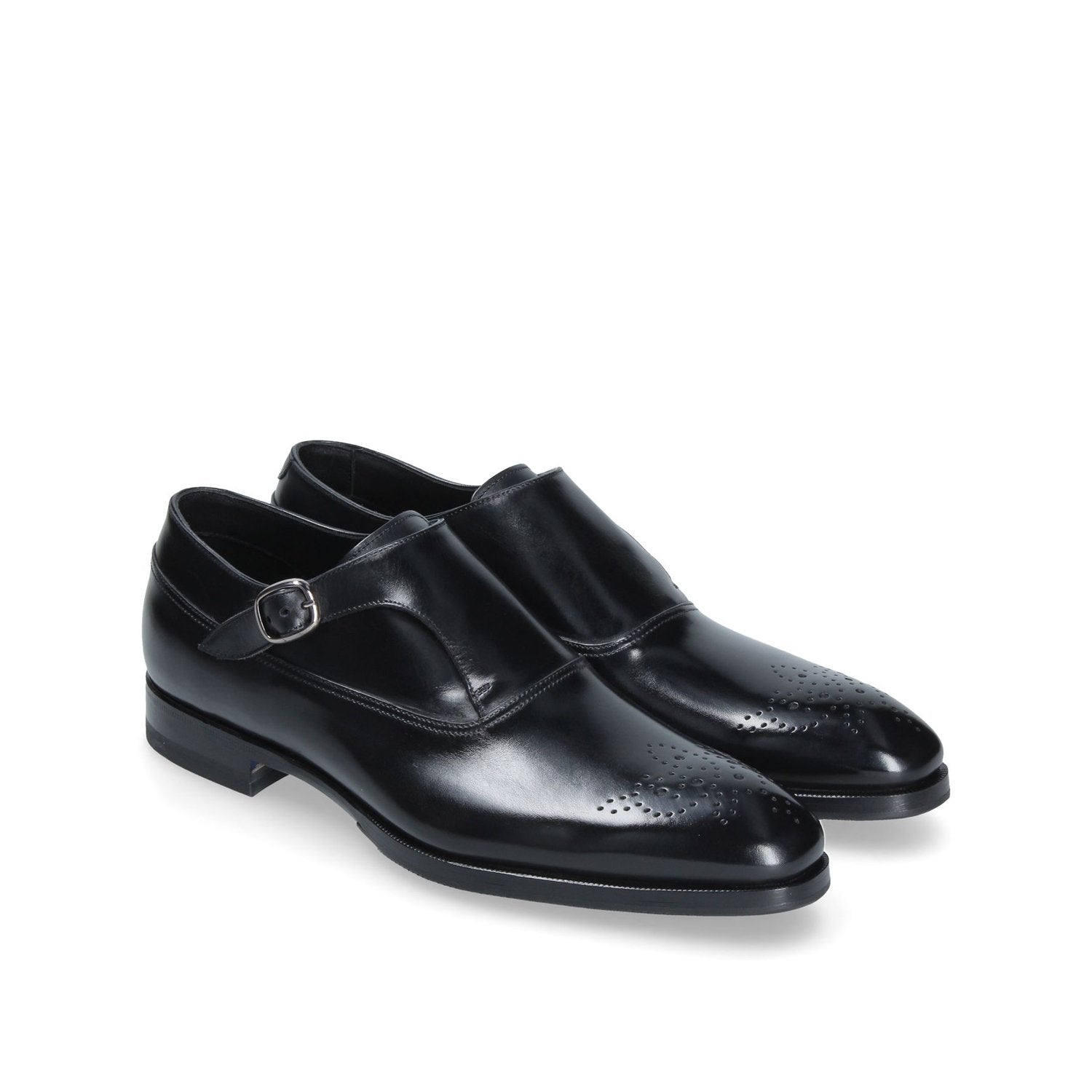 Franceschetti Liege Men's Shoes Calf-Skin Leather Single Monk-Strap Loafers (FCCT1094)