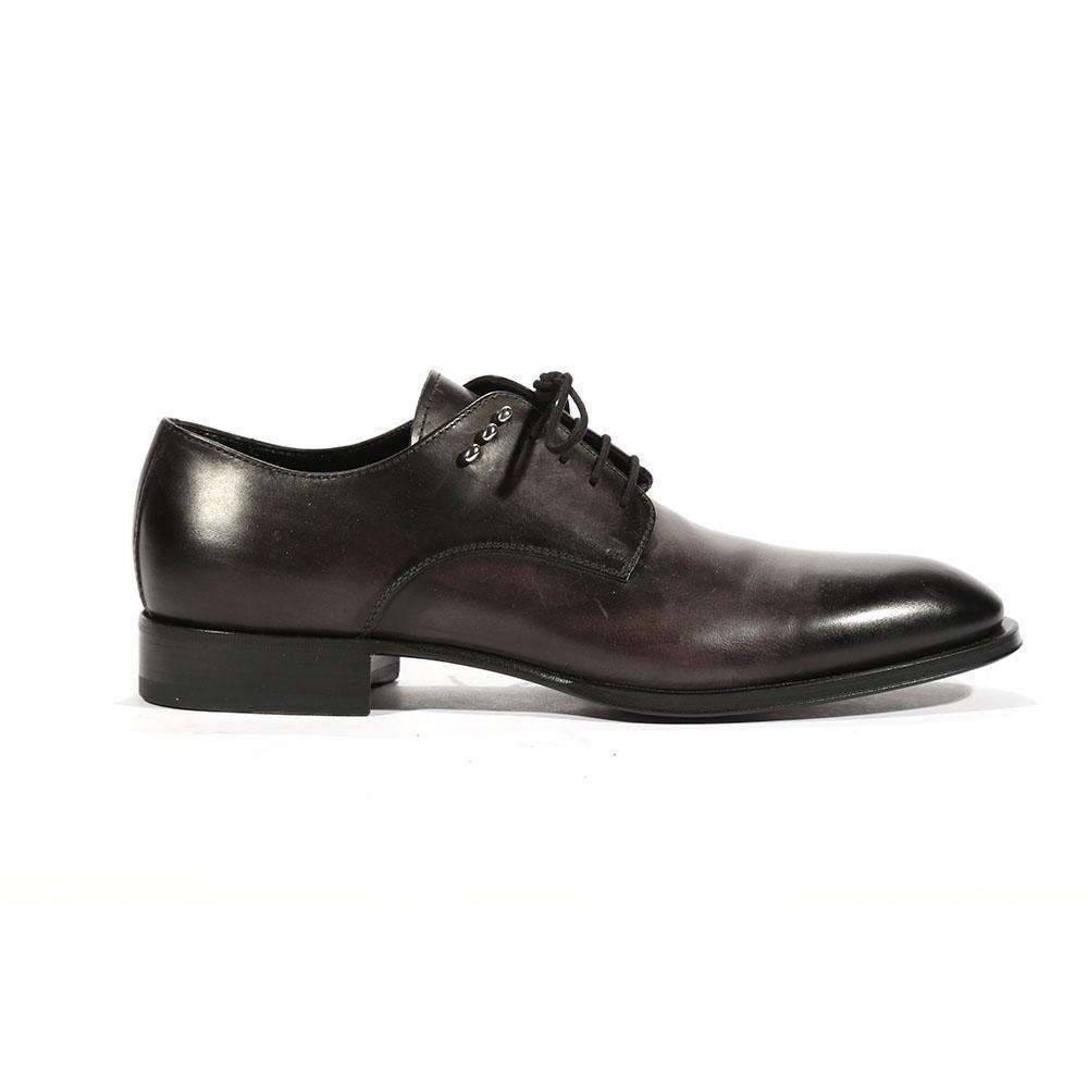 Cesare Paciotti Luxury Italian Men's Oxfords Tamponato Black Designer Shoes (CPM5467)