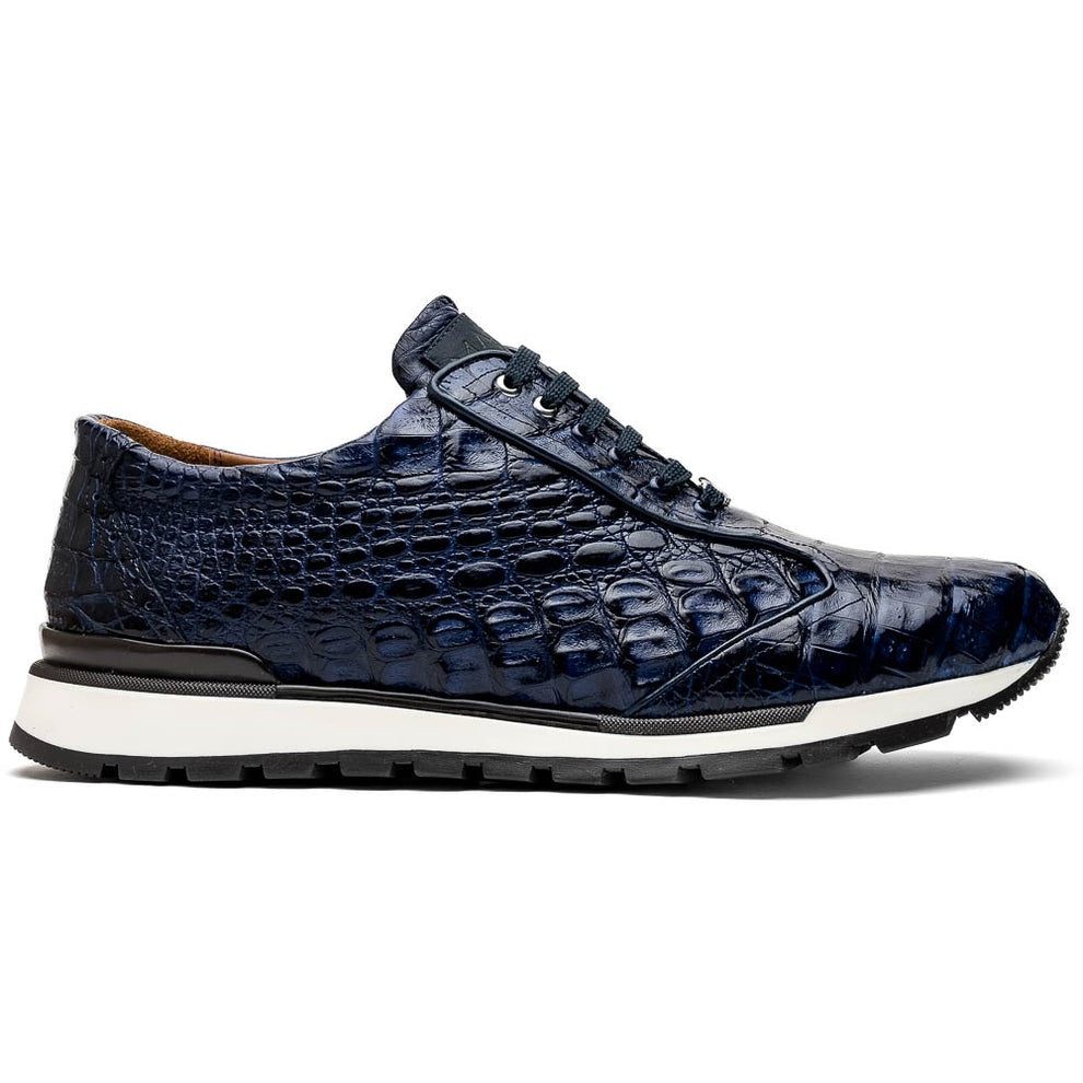 Marco Di Milano Alonzo Men's Shoes Genuine Caiman Crocodile Casual Sneakers (MDM1165)