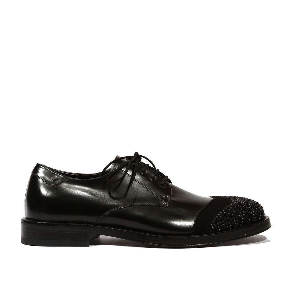 Cesare Paciotti Luxury Italian Men's Cam Baio Black Oxfords (CPM5145)