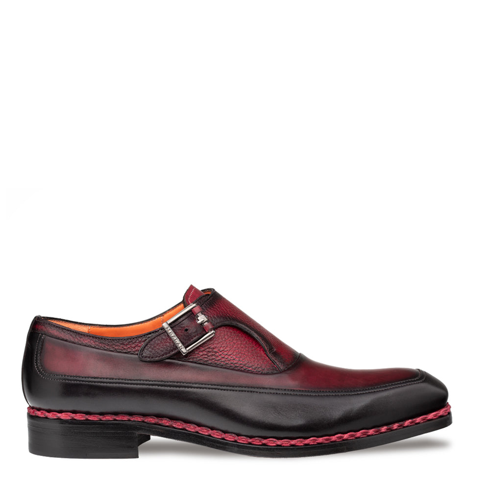 Mezlan Artesano 21261 Men's Shoes Calf-Skin Leather Single Monk-Straps Loafers (MZ3766)