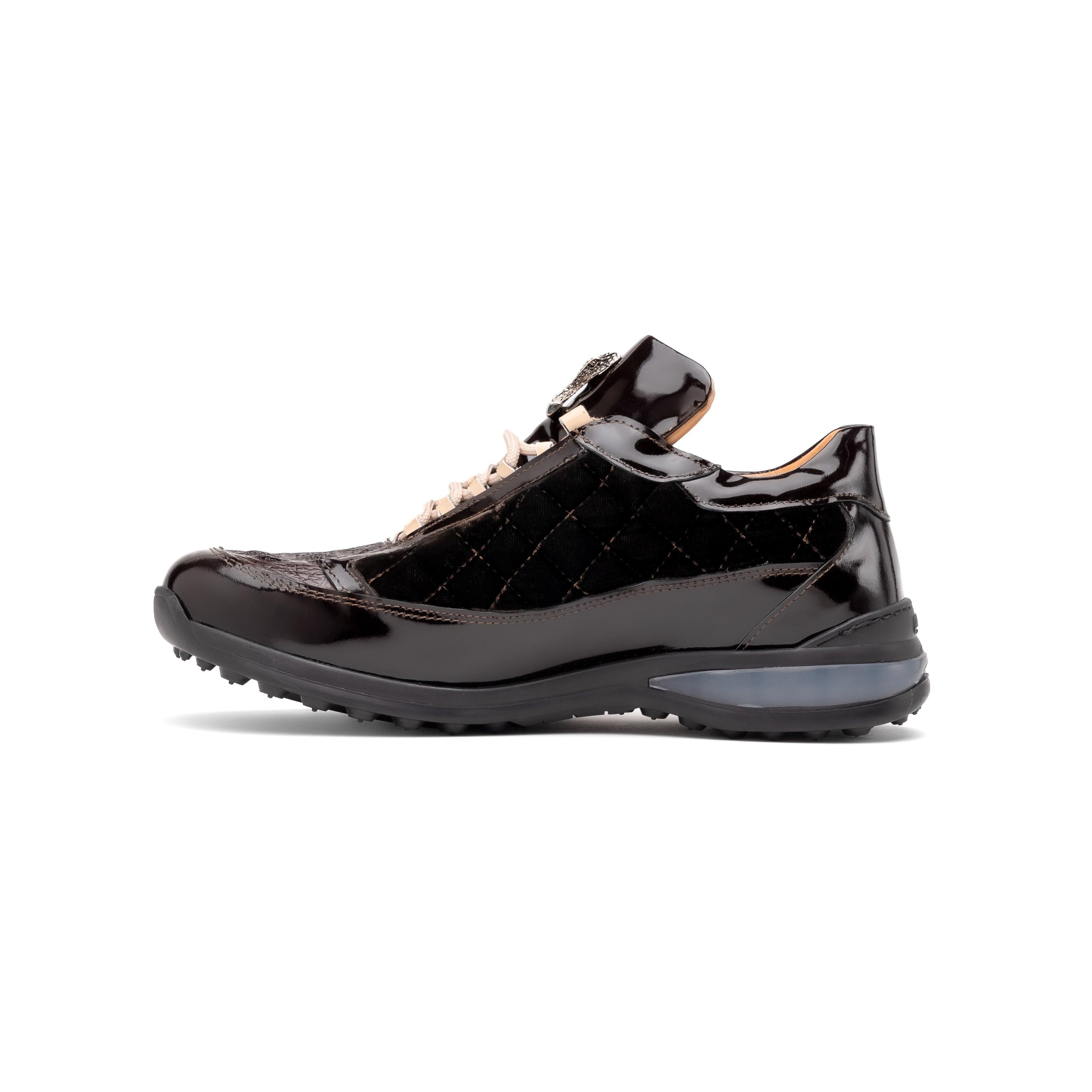 Mauri Beats 8415-1 Men's Shoes Sport Rust & Dune Exotic Hornback Crown / Velvet / Patent Leather Casual Sneakers (MA5577)