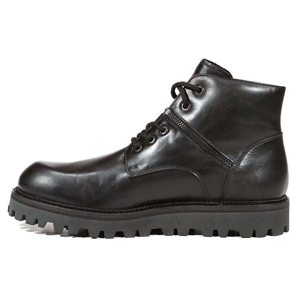 Cesare Paciotti Luxury Italian Men's Italian Designer Shoes Dan Calf Soft Black Boots (CPM5023)