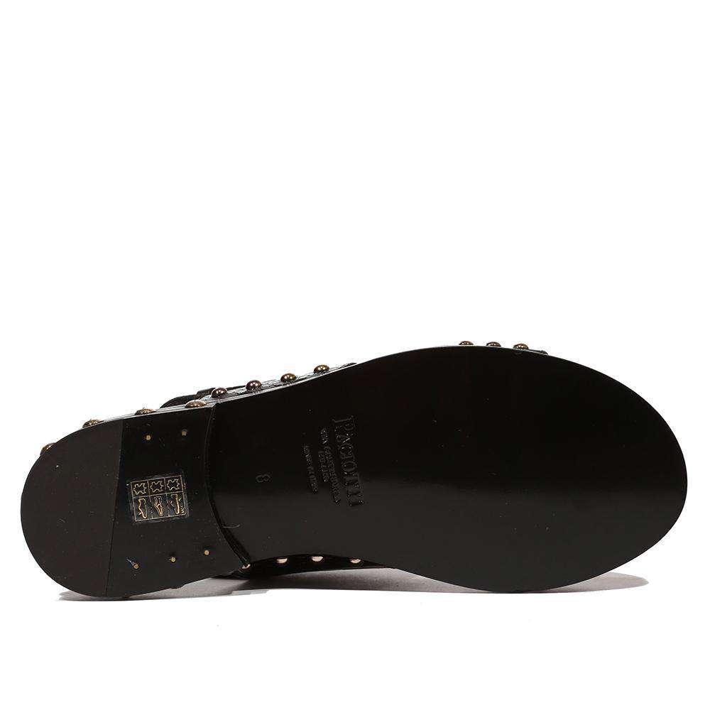 Cesare Paciotti Luxury Italian Men's Cocco Lux Black Sandals (CPM5106)