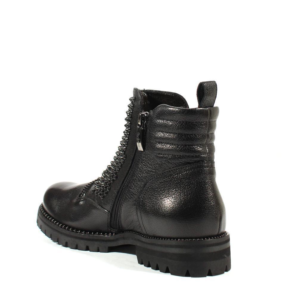 Cesare Paciotti Luxury Italian Men's Designer Shoes Nilo Black An Leather Boots (CPM2532)