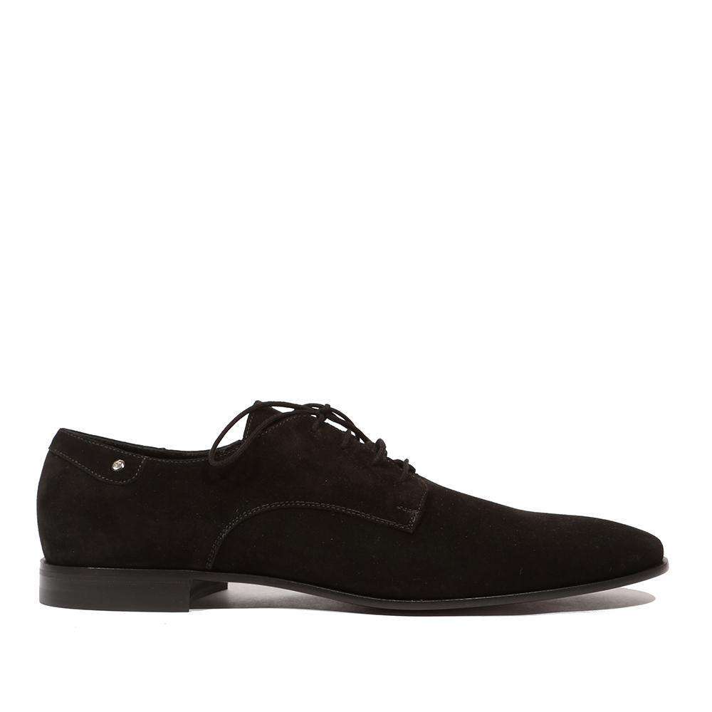 Cesare Paciotti Luxury Italian Men's Vit Camoscio Black Oxfords (CPM5142)
