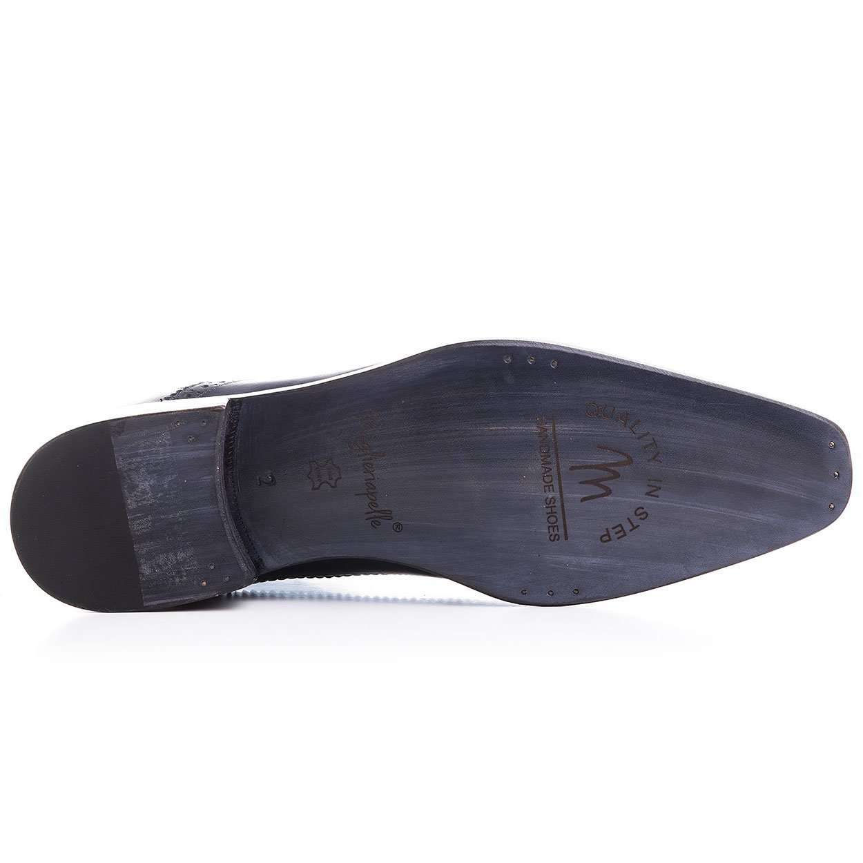 Maglieriapelle Men's Designer Shoes Blue Navy Tepekoy Leather Boots (MGS1068)