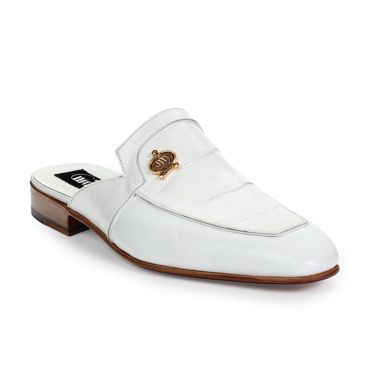 Mauri Men's Shoes Calf / Alligator Land White Sandals Art 4856 (MA4663)