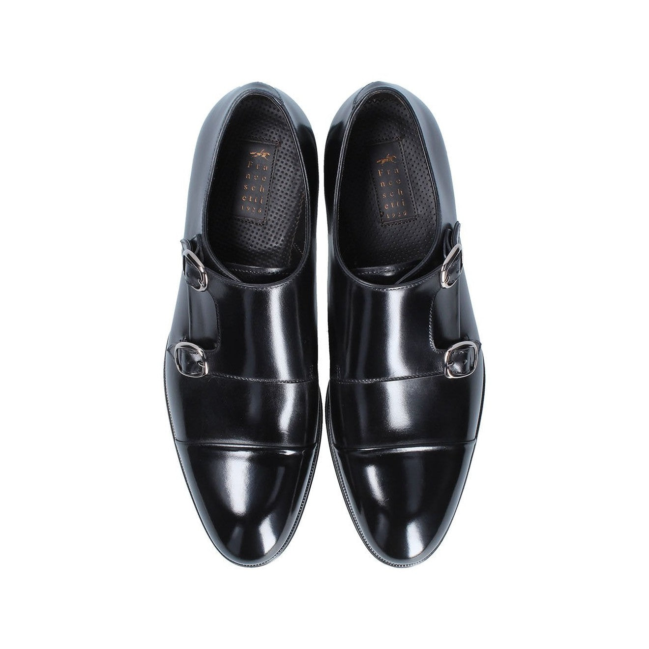 Franceschetti Genoa Men's Shoes Calf-Skin Leather Double Monk-Straps Loafers (FCCT1023)