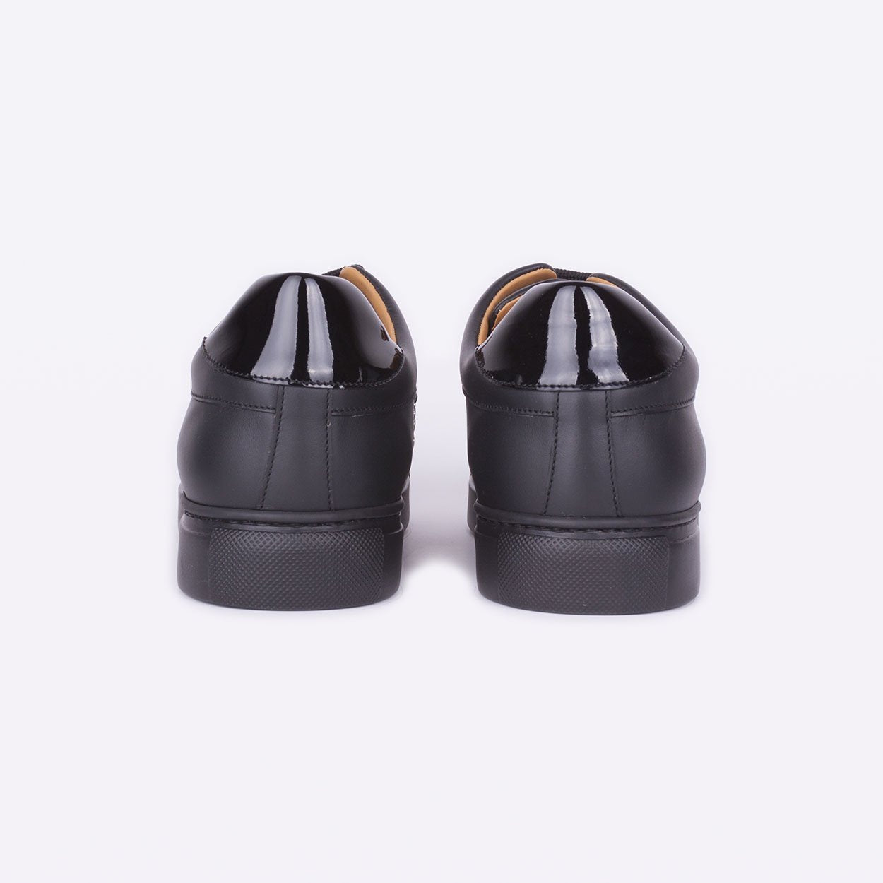 Mister 39630 Oter Men's Shoes Black Patent / Calf-Skin Leather Casual Sneakers (MIS1011)