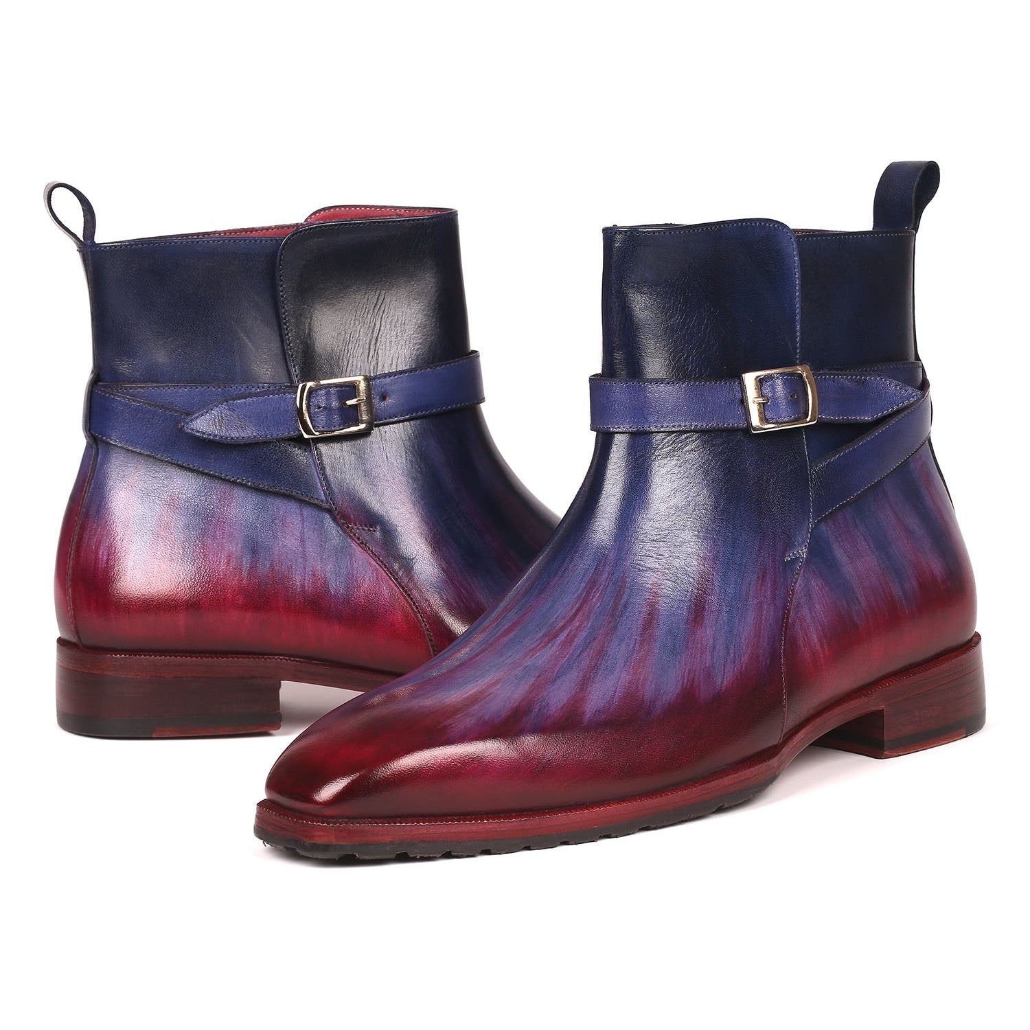 Paul Parkman 955MIX32 Men's Shoes Multi-Color Patina Leather Jodhpur Boots(PM6257)