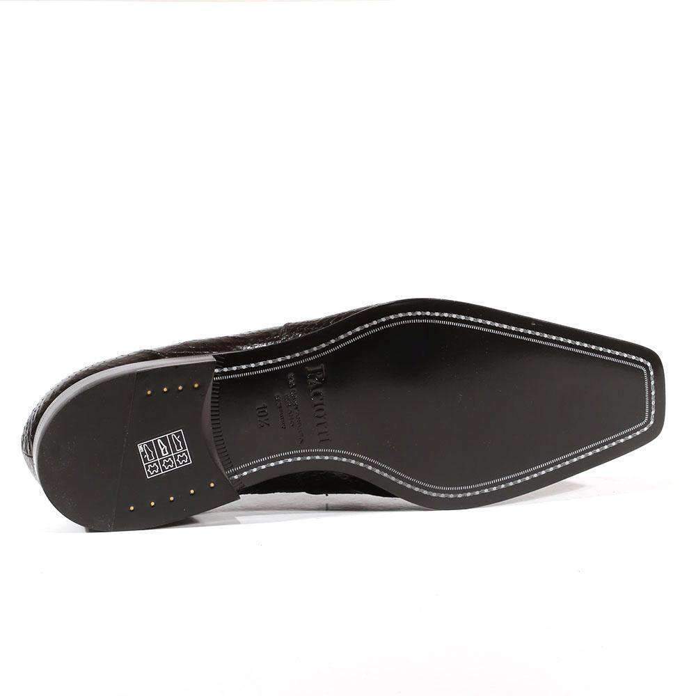 Cesare Paciotti Luxury Italian Men's Designer Shoes Ayer Lux Black Snake Print Loafers (CPM3072)