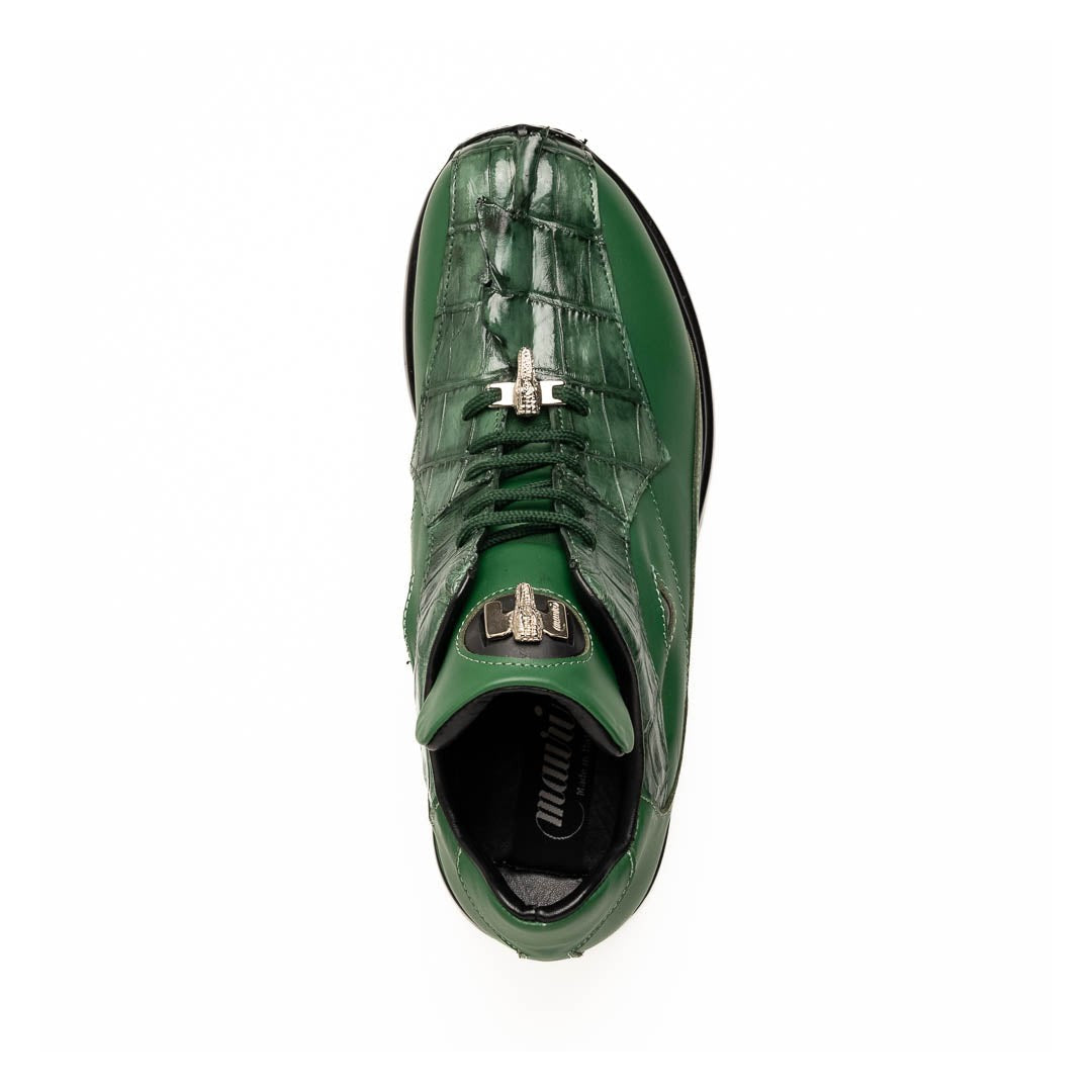 Mauri Hazard 8596/4 Men's Shoes Exotic Hornback / Nappa Leather Sneakers (MA5644)