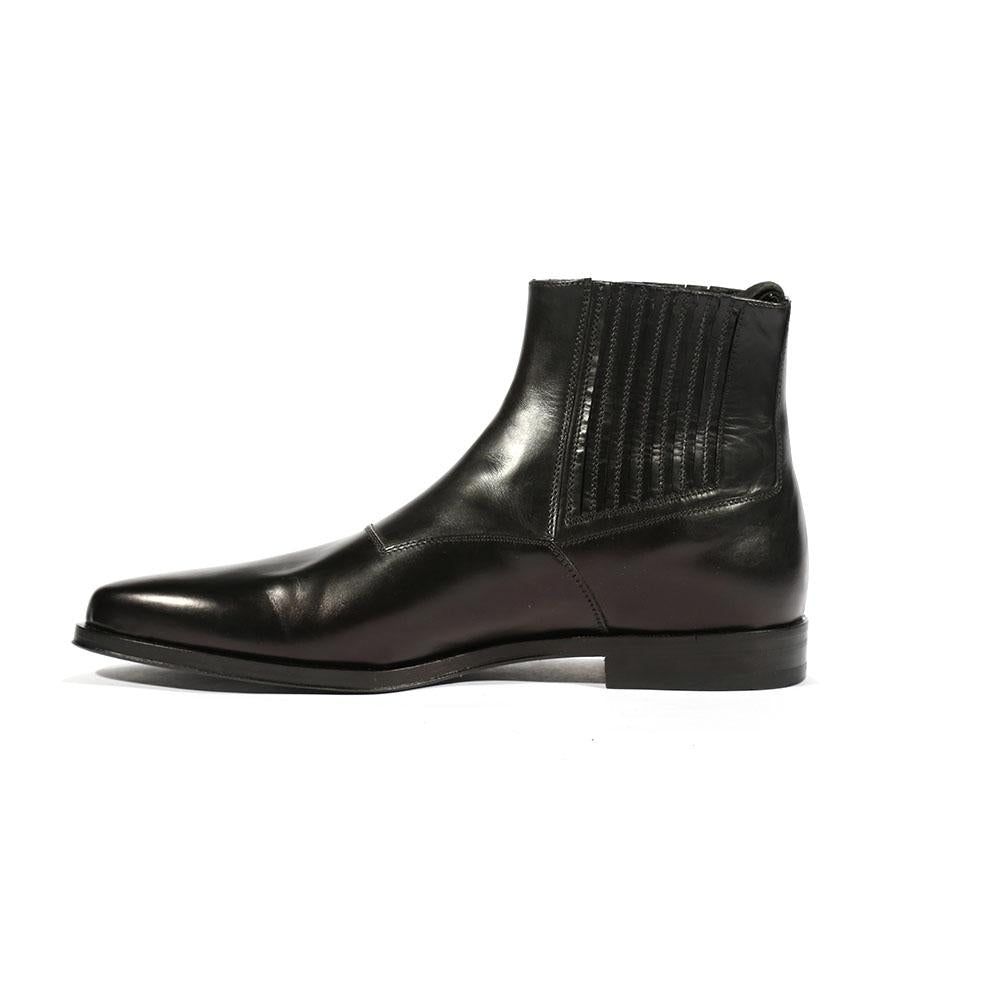 Cesare Paciotti Luxury Italian Men's Boots Baby Lux Black P Designer Shoes (CPM5420)
