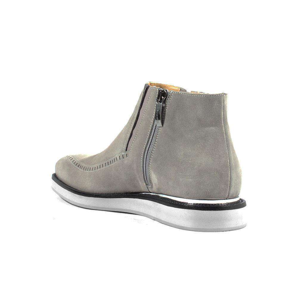 Cesare Paciotti Luxury Italian Italian Men's Designer Shoes Vit Camoscio Fumo Grey Suede Boots (CPM2637)
