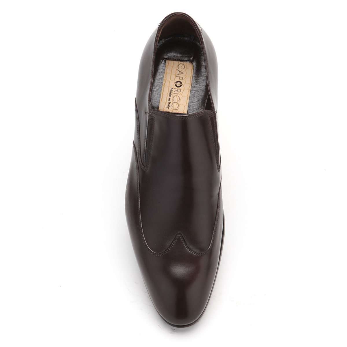 Caporicci 9921 Men's Luxury Italian Designer Shoes Brown Calf-Skin Leather Loafers (CAP1042)