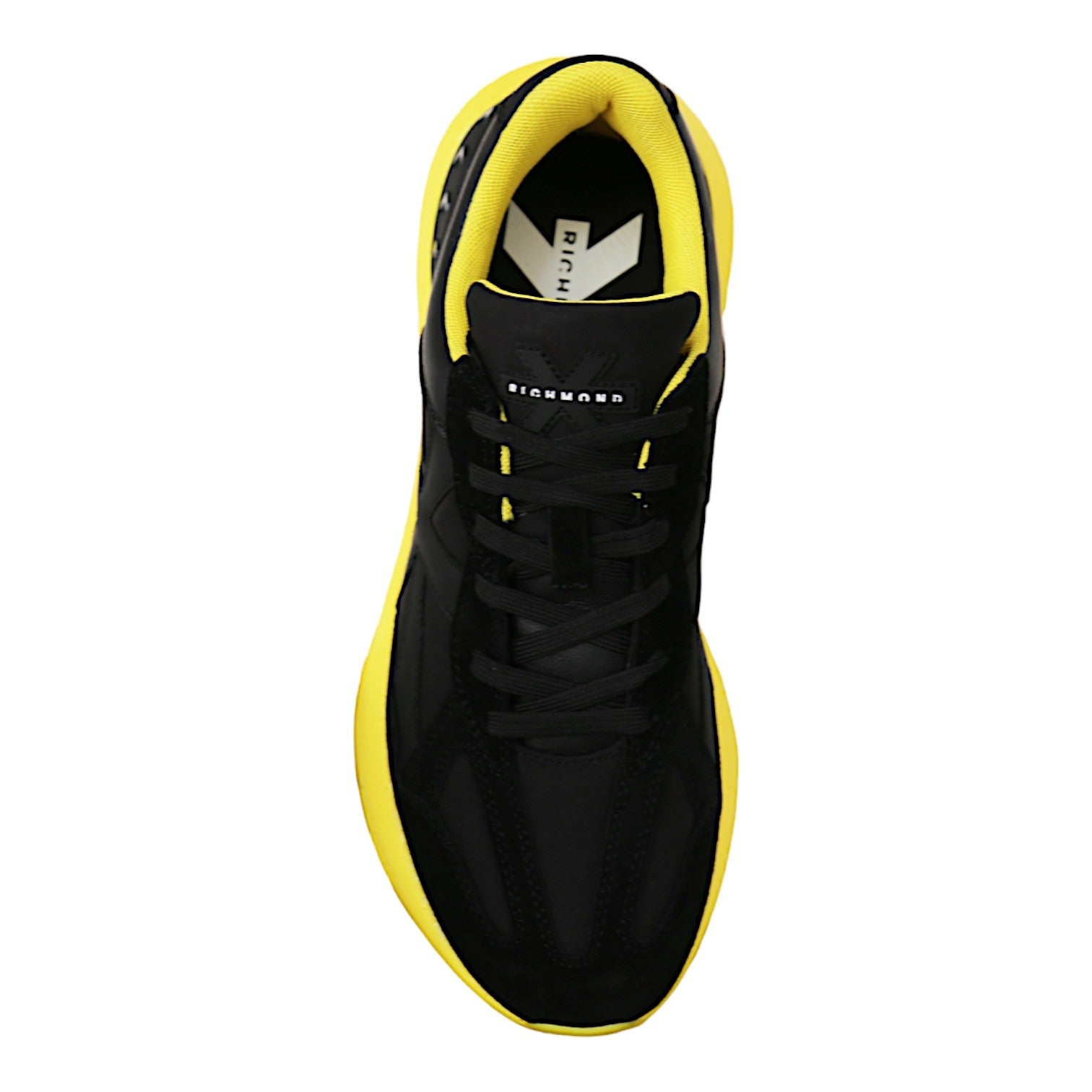 John Richmond 22224/CP Men's Shoes Black Fabric / Suede Leather Casual Sneakers (JR1001)