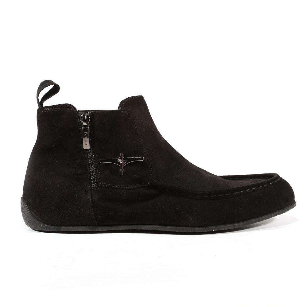 Cesare Paciotti Luxury Italian Men's Designer Shoes Vit Cam Black Suede Boots (CPM3055)