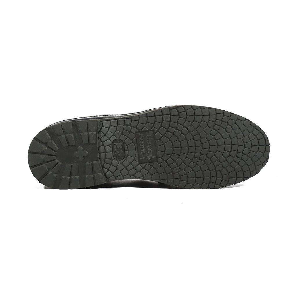 Cesare Paciotti Luxury Italian Men's Loafers 4US Gran S L Black Cam Army Designer Shoes (CPM5404)