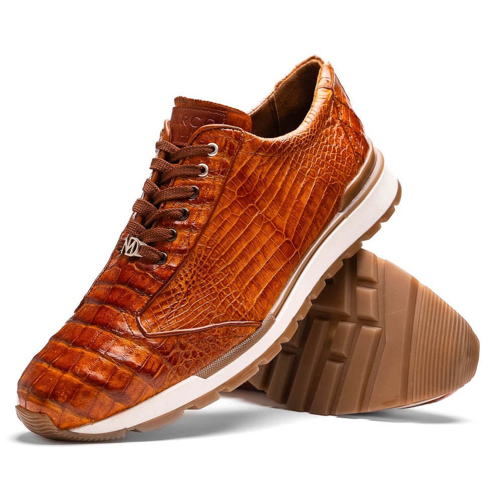 Marco Di Milano Alonzo Men's Shoes Genuine Caiman Crocodile Casual Sneakers (MDM1165)