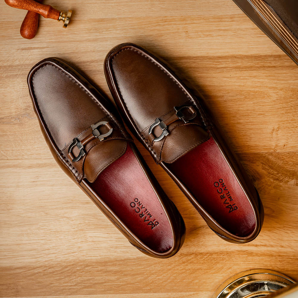 Marco Di Milano Cassarano Men's Shoes Calf-Skin Leather Moccasin Loafers (MDM1184)