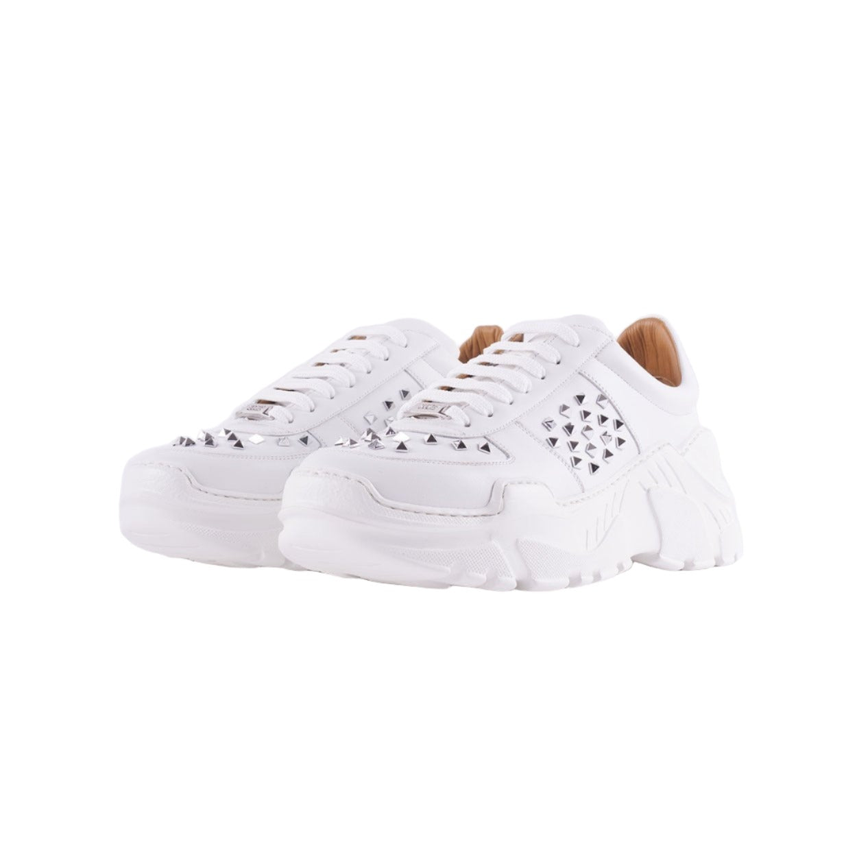 Mister 39182 Baltar Men's Shoes White Calf-Skin Leather Casual Sneakers (MIS1046)