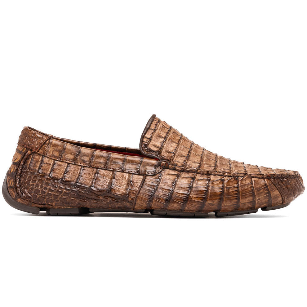 Marco Di Milano Remo Men's Shoes Exotic Crocodile Moccasin Driver Loafers (MDM1188)